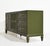 Wood Mid Century Traditional Dresser Sideboard by Union National Jamestown Ny in Green - Newly Painted For Sale - Image 7 of 14