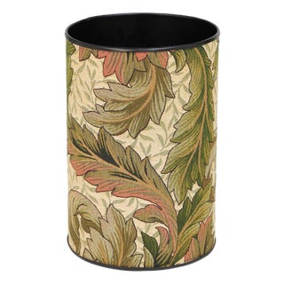 Acanthus & Lily Summer Tapestry Waste Bin For Sale