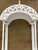 Shabby Chic 1960s White Tall Curio Wall Shelf For Sale - Image 3 of 5