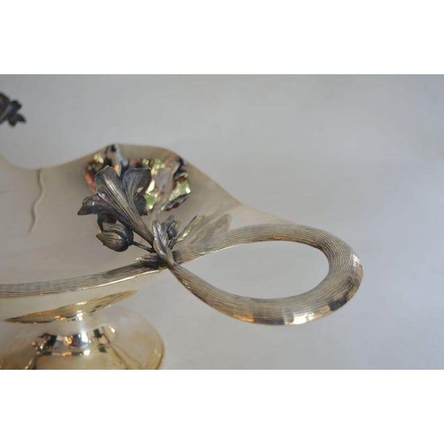 Silver Set of Two Damar 925 Silver Flower-Form Bowls. Turkey, Early 20th Century For Sale - Image 8 of 10