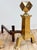 Early 20th Century Antique Brass and Cast Iron Andirons or Chenets, a Pair For Sale - Image 5 of 10