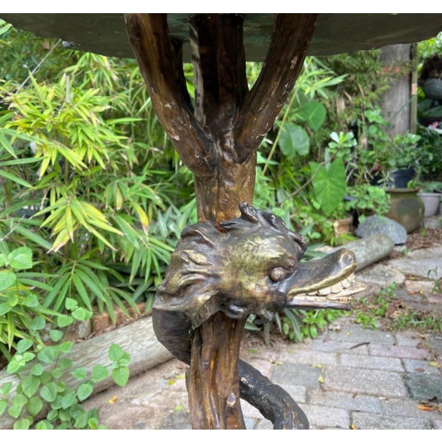 19th Century Venetian Gilded, Carved Wood Grotto Style Table