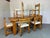 Mid-Century Modern Pine Table and Chairs by Pierre Chapo for Pierre Jeanneret, 1950s, Set of 7 For Sale - Image 11 of 18