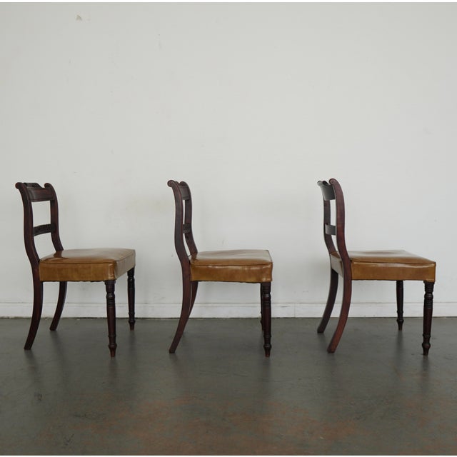 Vintage Regency-Style Dining Chairs (Set of 6) For Sale In Austin - Image 6 of 17