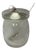 Sterling Silver Lid/Spoon Etched Condiment Jar For Sale