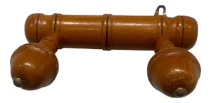 French Walnut Coat Wall Double Hook, 19th Century