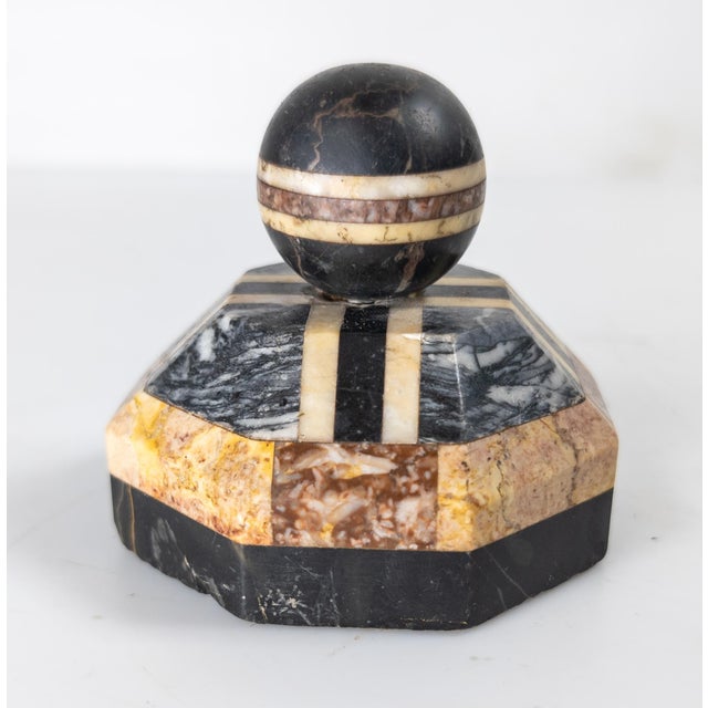 Grand Tour 19th Century Italian Grand Tour Specimen Marble Table Object For Sale - Image 3 of 10