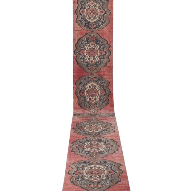 1960s Vintage Turkish Extra-Long Hallway Runner 2'8'' X 22'7'' 34'' x 272'' / 86 x 691 cm Hand woven with high quality...