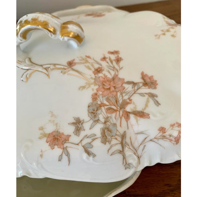 Late 19th Century Antique 1880s Haviland Limoges France Serving Dish With Lid For Sale - Image 5 of 10