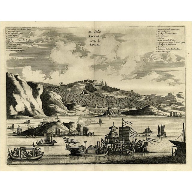 17th Century Sakai in the Osaka Prefecture, 1669, Paper For Sale - Image 5 of 5