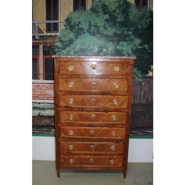Antique Rosewood Veneer Dresser For Sale - Image 11 of 11