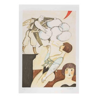 Alberto Gallerati, The Smoke Bubbles, 1980s, Etching For Sale