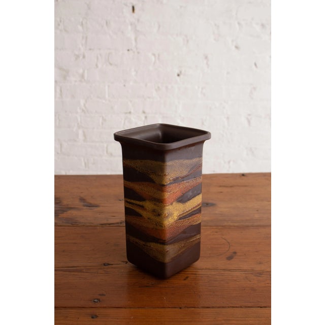 Royal Haeger “Earth Wrap” Geometric Form Vase For Sale - Image 11 of 11