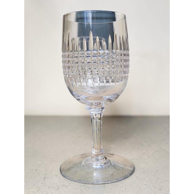 Antique Crystal Bordeaux No. 4 Wine Glasses from Baccarat, 1890s, Set of 6 For Sale - Image 6 of 8