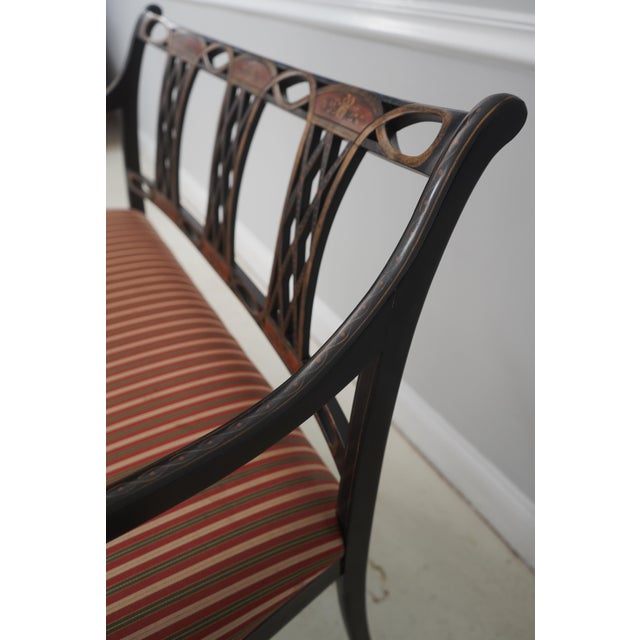 Southwood Regency Style Paint Decorated Settee For Sale In Philadelphia - Image 6 of 18