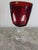 French Crystal Red Cut-to-Clear Wine Water Goblet by Cristal D'Arques-Durand Set of 4 The company dates from the 19th C.,...