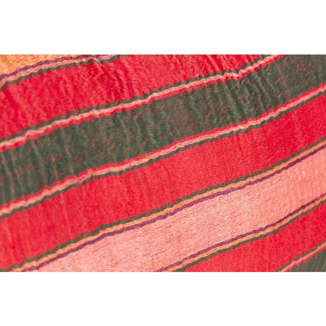 Rohini Striped Mashru Lumbar Pillow For Sale - Image 4 of 6