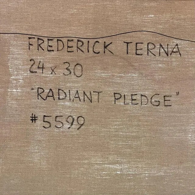 "Radiant Pledge" Abstract Expressionist Painting by Frederick Terna For Sale - Image 11 of 11