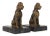 Gilt Airedale Terrier Dog Figures 1950s - A Pair For Sale