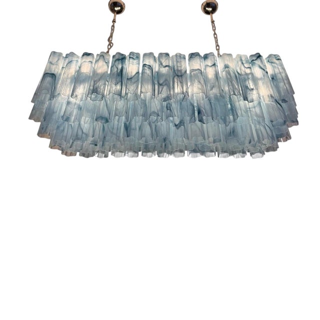 Blue Murano Glass Pendant Light from Justfurnituress SRL For Sale - Image 6 of 13