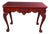 Vintage Carved Mahogany Queen Anne Style Sofa Table Console For Sale