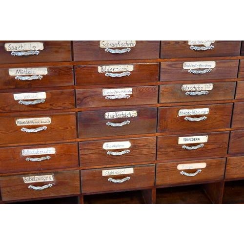 Art Nouveau Ironmongers Drawers, 1910 For Sale - Image 5 of 11