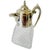 Vintage Continental Silver-Plated & Diamond Cut Glass Pitcher For Sale In San Diego - Image 6 of 9