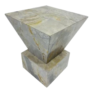 Mid Century Vintage Modern Marble Pedestal/Table