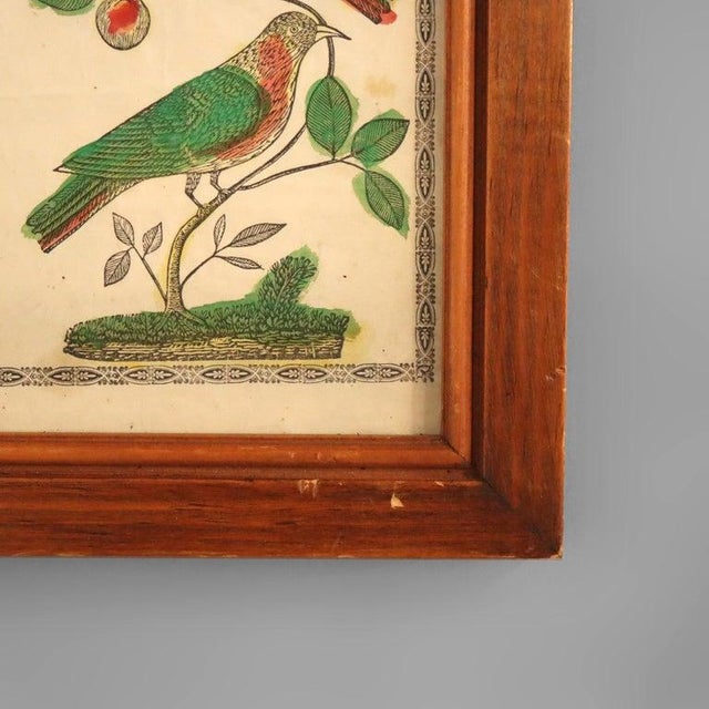Pa German Fraktur Taufschein Watercolor & Ink Birth/Baptismal Certificate C1857 For Sale - Image 4 of 12