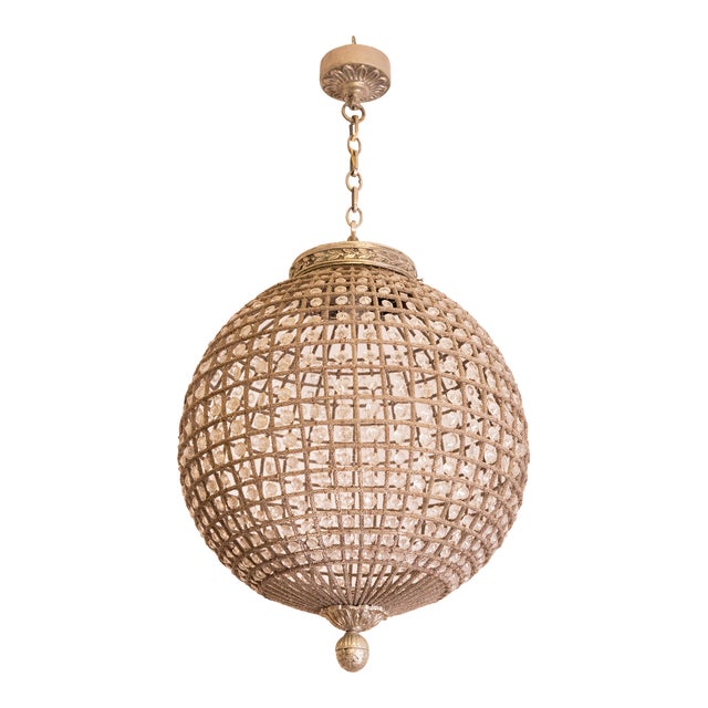 1970s French Style Sphere Chandelier For Sale