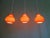 Vintage Orange Opaline Pendant Lights, 1960s, Set of 3 For Sale - Image 7 of 12