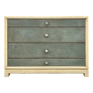 Tommi Parzinger Glazed Leather Chest of Drawers for Charak Modern For Sale