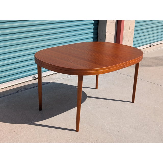 Brown Mid Century Modern Expandable Teak Dining Table by Skaraborgs, C1960s For Sale - Image 8 of 15