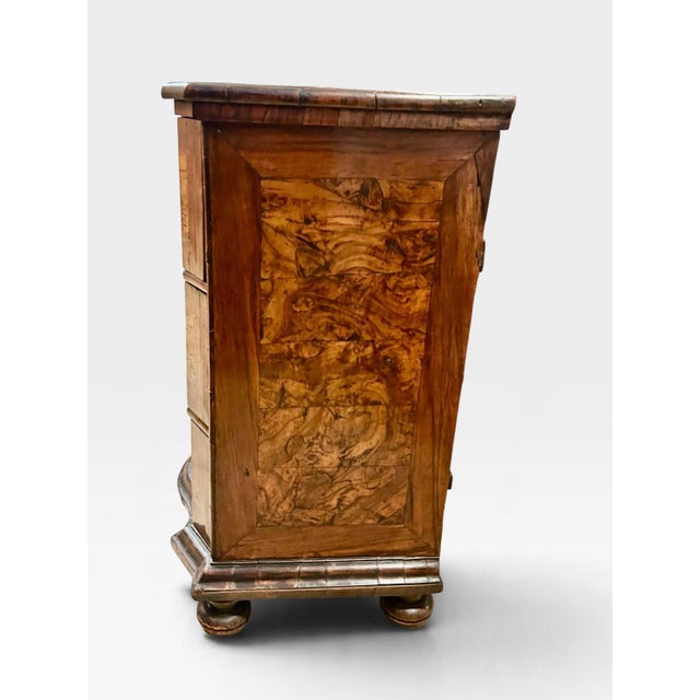 German Walnut Three Drawer Commode, 18th Century For Sale - Image 9 of 11