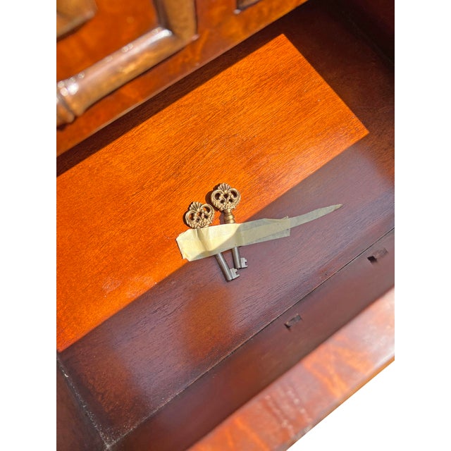 Faux Bamboo Theodore Alexander Credenza Cabinet For Sale - Image 11 of 15