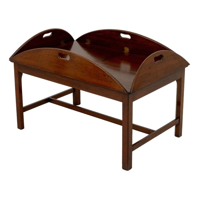 Campaign Style Mahogany Butler's Table For Sale