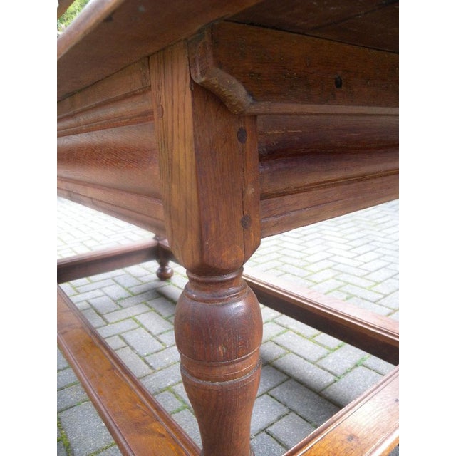 Brown Monastery Dining Table in Oak, 1800s For Sale - Image 8 of 18