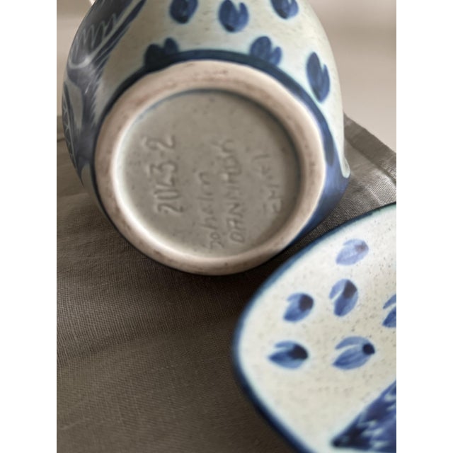 Large Plate and Jug Lupin by Einar Johansen Søholm for Søholm, 1960s, Set of 2 For Sale - Image 10 of 11