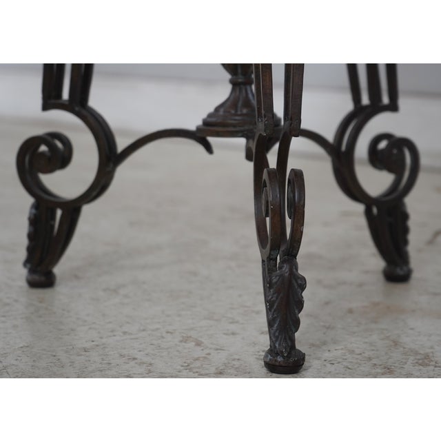 Maitland Smith Attributed Neoclassical Bronze Lamp Table For Sale - Image 10 of 14