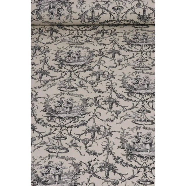 A playful toile inspired by the 18th Century game 'buff', a symbolic activity of playfulness and sensuousness between the...