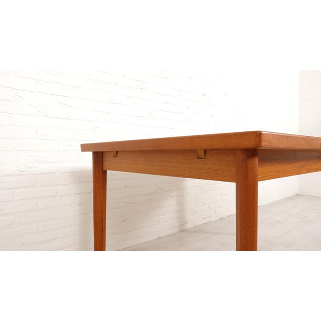 Vintage Extendable Teak Dining Table For Sale - Image 4 of 18