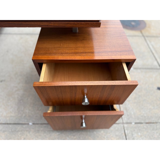 One-of-a-Kind Herman Miller for George Nelson Style Mid-Century Modern Desk Unit For Sale - Image 9 of 18