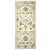 21st Century Afghan Sultanabad Wool 3x6 Ivory, Light Blue & Gold Handmade Runner Rug #1143914 For Sale