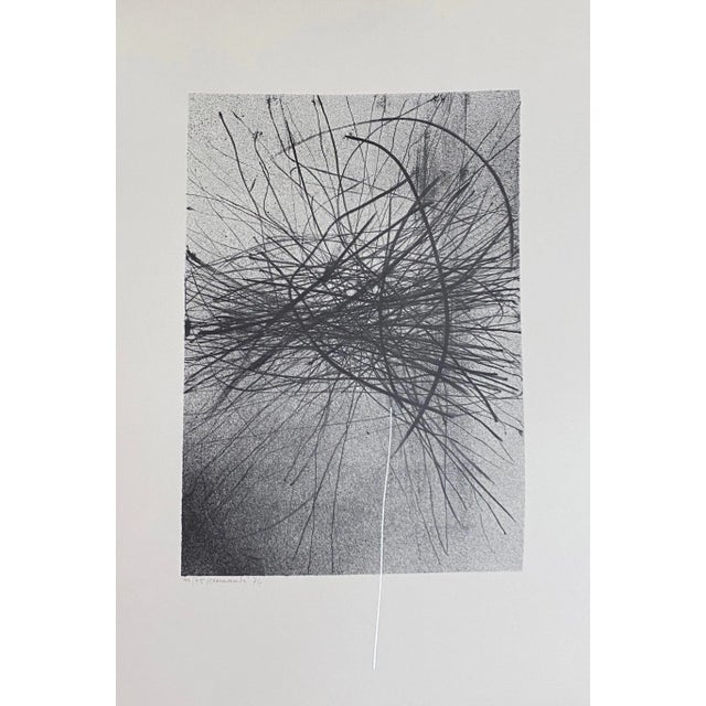 Gianni Saccomandi - Variations in the Ether - Original Lithograph - 1974 For Sale