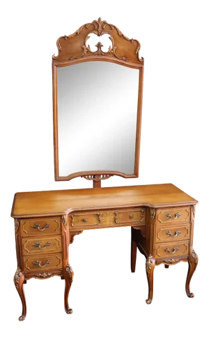 Louis XV Style Walnut Vanity