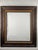 Large Vintage Arts & Crafts Hand-Carved Dark Brown Wood Frame With Linen Liner For Sale - Image 9 of 11