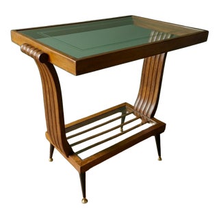Art Deco Walnut Bar Table, Paris, France, 1920s For Sale