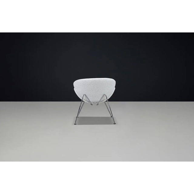 Slice Lounge Chair with Bouclé Upholstery attributed to Pierre Paulin for Artifort, Netherlands, 1970s For Sale - Image 6 of 10