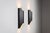 Metal Vintage Architectural Angular Geometric Black Metal Wall Lamps, 1960s, Set of 2 For Sale - Image 7 of 17