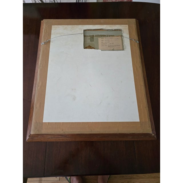 1950s Vintage w.c. Painting Mid Century Glamour Girl Client For Sale - Image 4 of 11